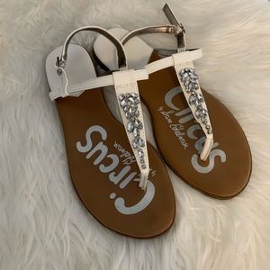 Sam Edelman “Cleo” Jeweled Sandals